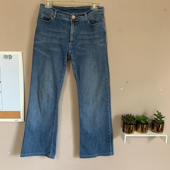 1 MAX MARA WEEKEND WOMENS STRECH JEANS FIT W2 BOOTCUT BLUE SIZE 44 US 10 - Picture 7 of 8